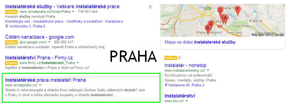 SERP instalatérské služby Praha